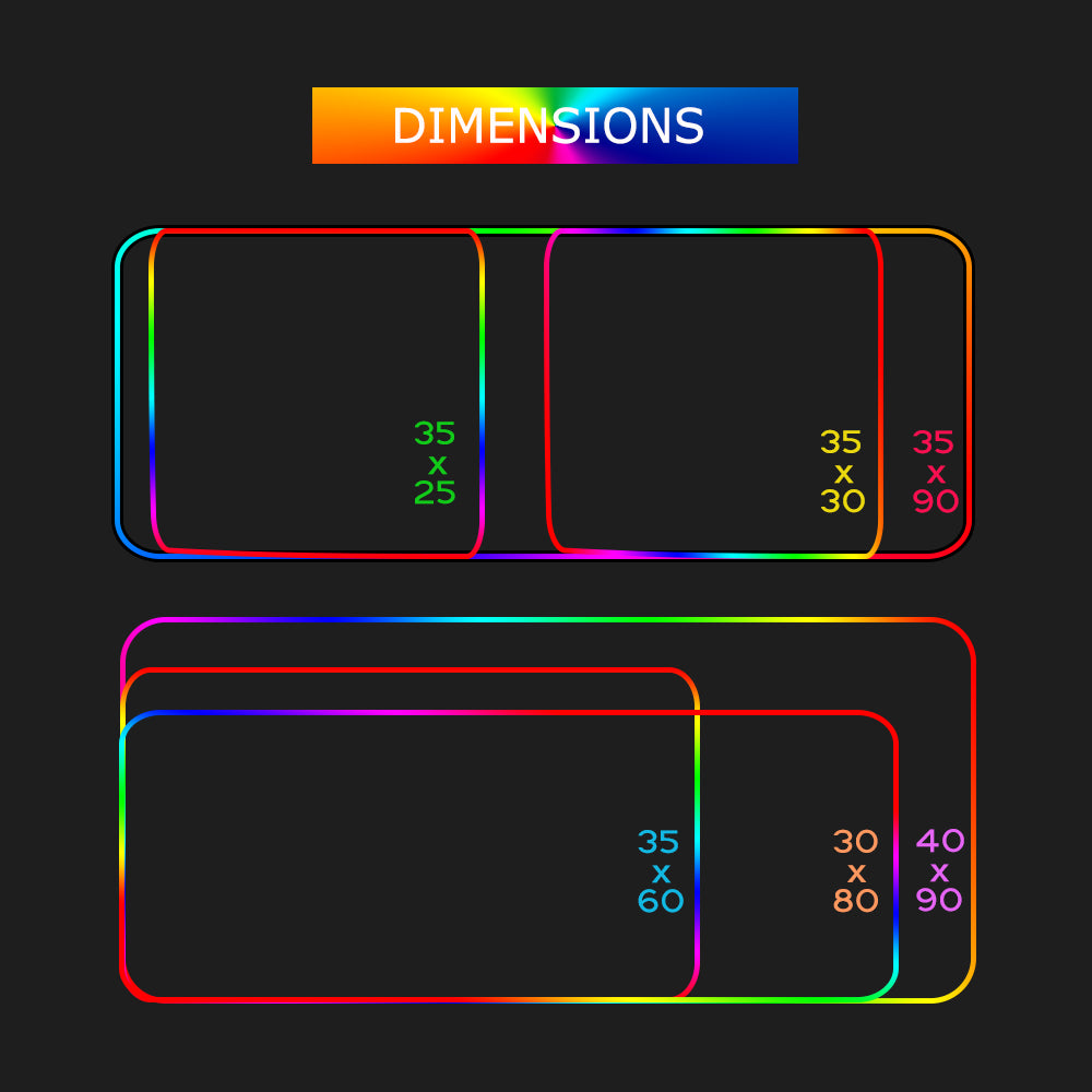 RGB Luminous Gaming Mouse Pad – Large LED Desk Mat
