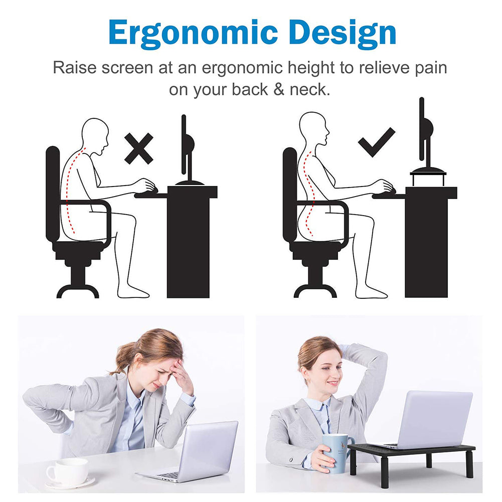 Monitor & Laptop Desk Riser Stand