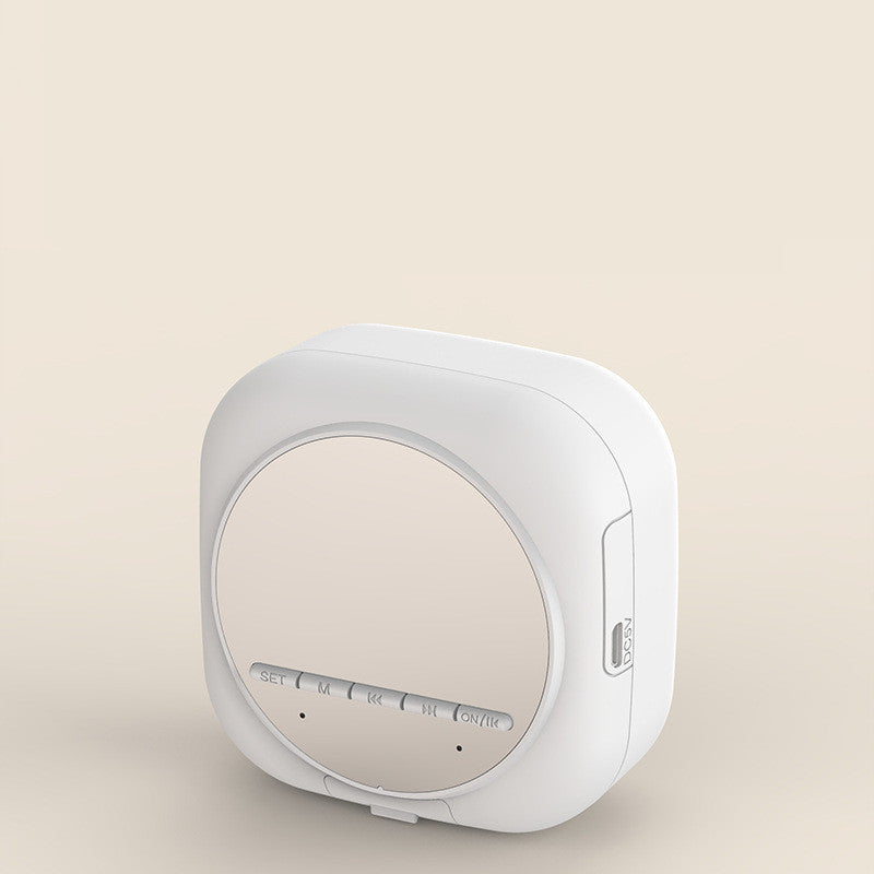 Portable Mirror Alarm Clock with Radio