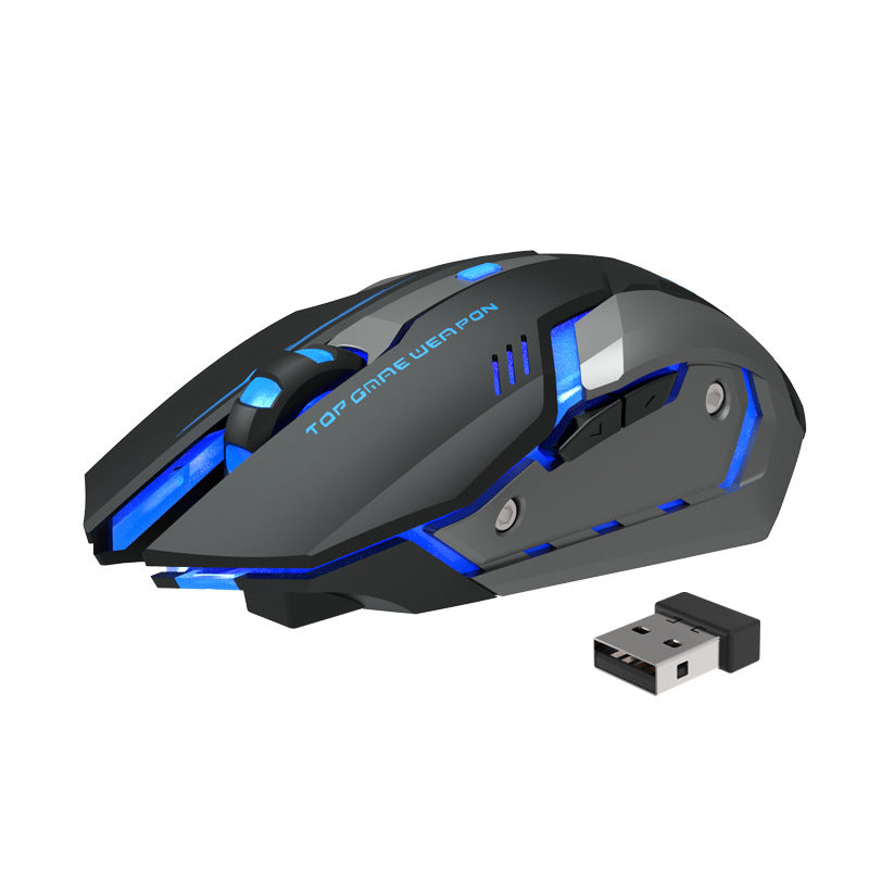 Silent Wireless Rechargeable Gaming Mouse