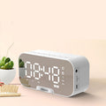 Portable Mirror Alarm Clock with Radio