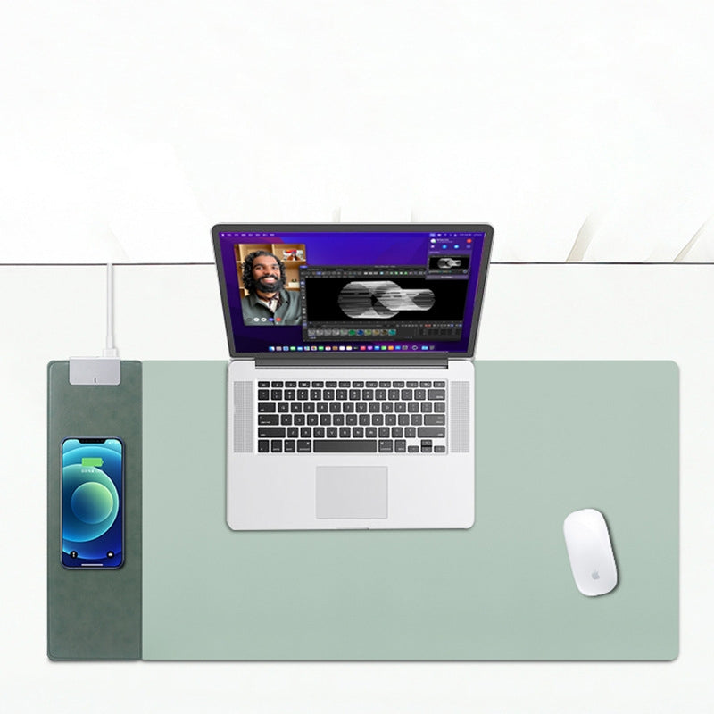 15W Wireless Charging Desk Mat – Mouse Pad & Charger