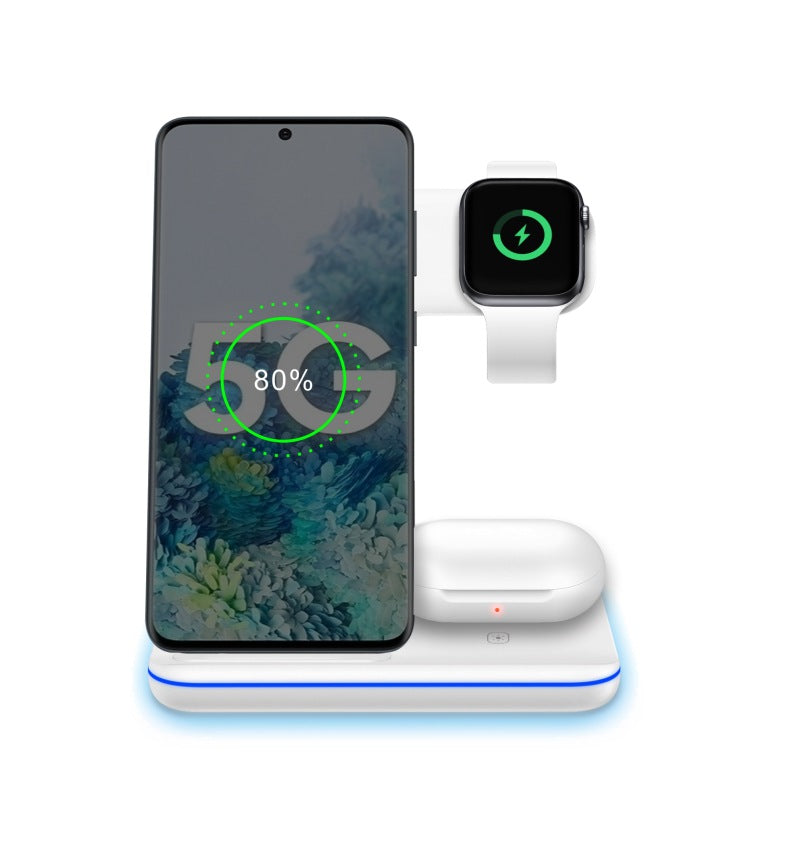 3-in-1 Wireless Charging Stand – Phone, Watch & Headset