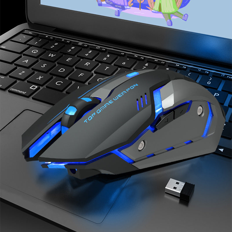 Silent Wireless Rechargeable Gaming Mouse