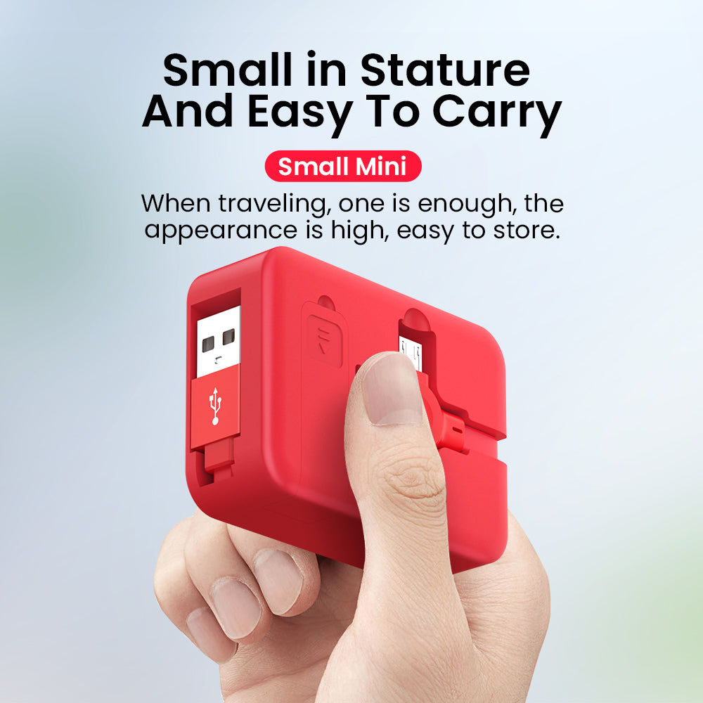 4-in-1 Retractable Charging Cable with Built-In Phone Stand