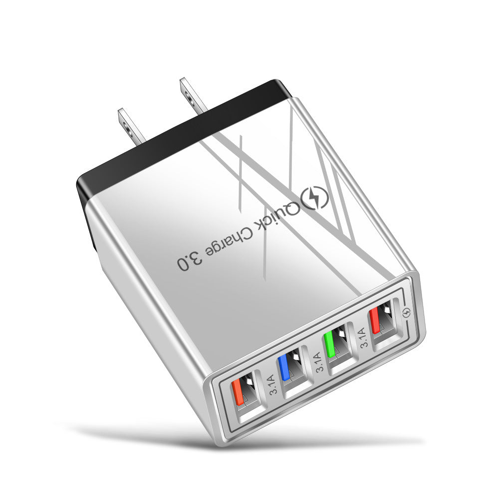 4-Port USB Wall Charger – Quick Charge 3.0
