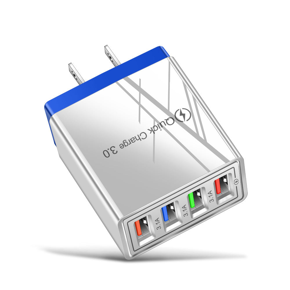4-Port USB Wall Charger – Quick Charge 3.0