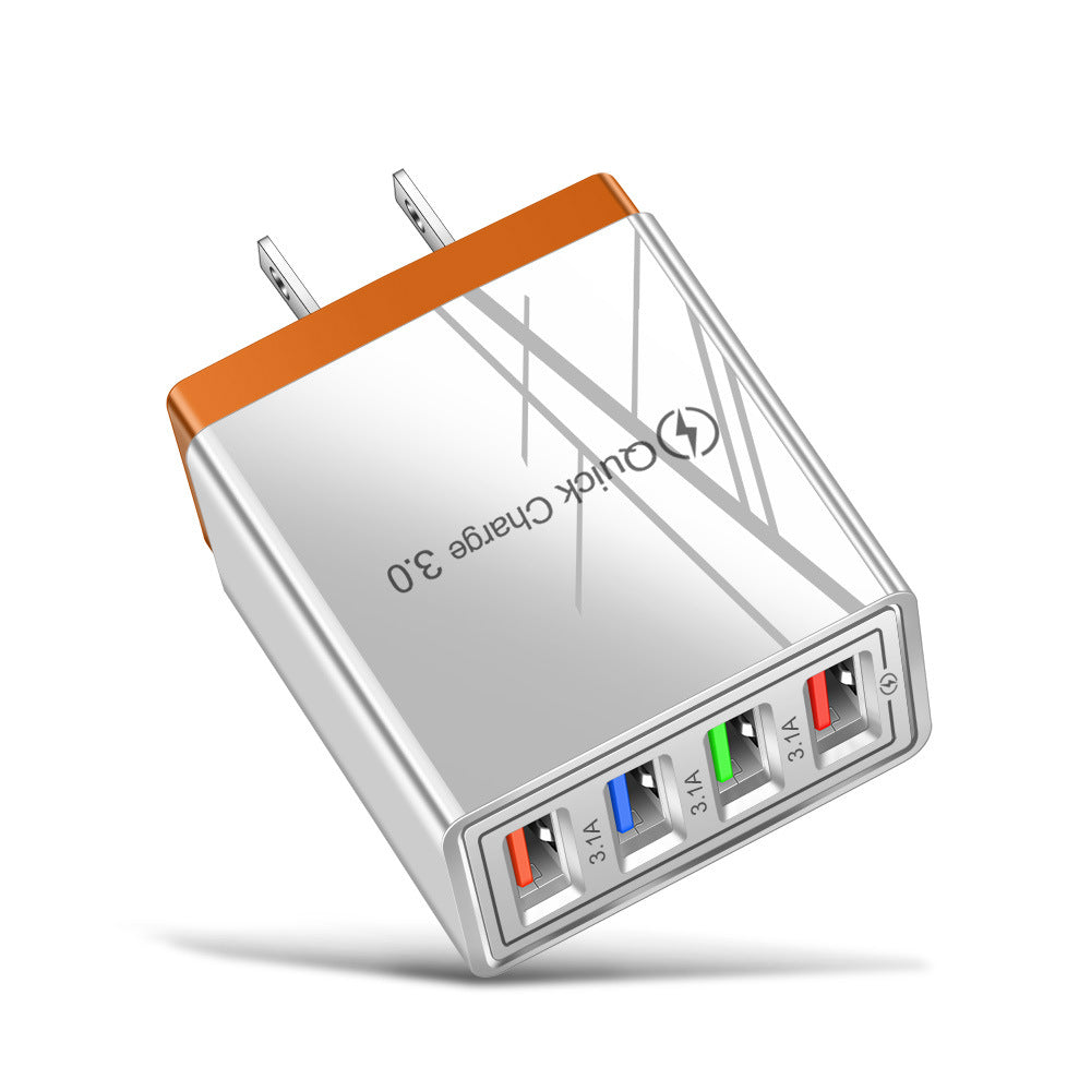 4-Port USB Wall Charger – Quick Charge 3.0